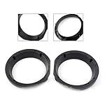 2Pcs-Motorcycle-525-6-Speaker-Adapter-Bracket-Rings-Black-Compatible-With-Batwing-Electra-Glide-ABS-Plastic
