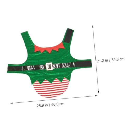 Disfraz de Duende para Perro INOOMP Talla L Verde miniatura 2