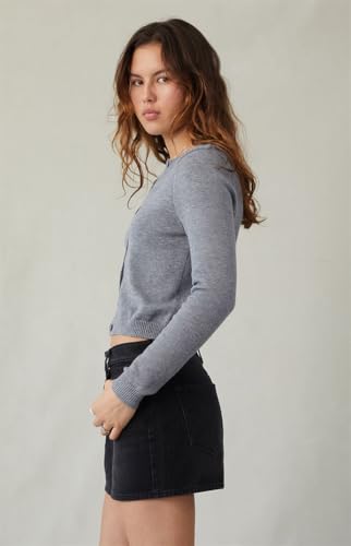 PacSun Women's Bella Black Mid Rise Denim Mini Skirt2