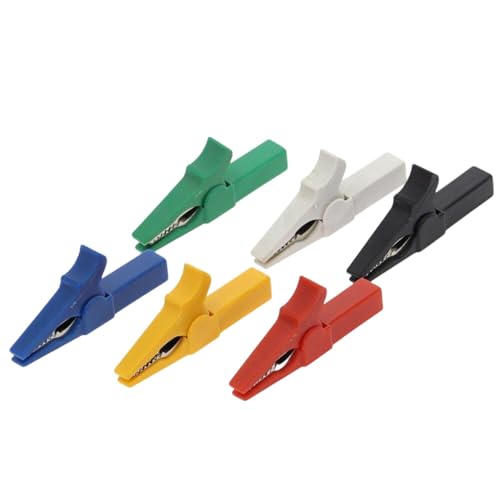 NiuLumea Pinzas de cocodrilo aisladas para pruebas eléctricas, cables de cobre y PA de 65 W con cubierta de PVC, plátano de 4 mm