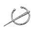 W WOOGGE Men's Bronze Irish Viking Norse Jewelry Penannular Vintage Silver Brooch Clothes Fasteners-Cloak Shawl Scarf Leg Wrap Lapel Pin