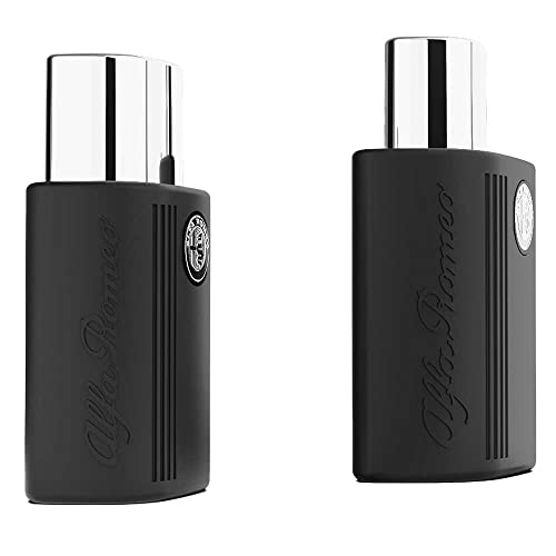 Image of Alfa Romeo BLACK Eau De Toilette (40ml) | Grapefruit, Black Rose, Dark Woodsy Notes | Long Lasting Perfume