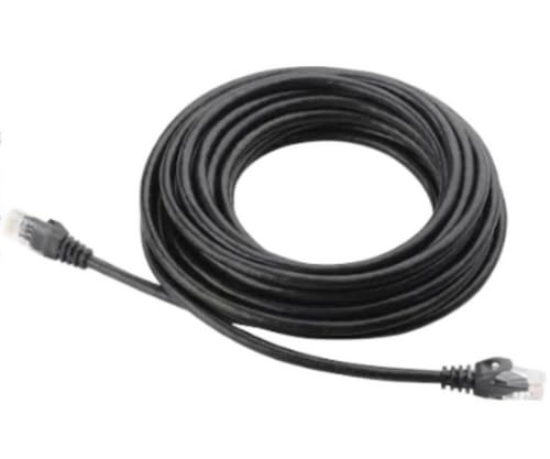 Cable de red Cat 6 Ethernet RJ45 negro miniatura 1