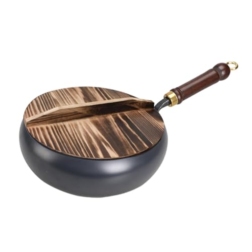 Wok de hierro de 11'' para cocina a gas multifuncional miniatura 6