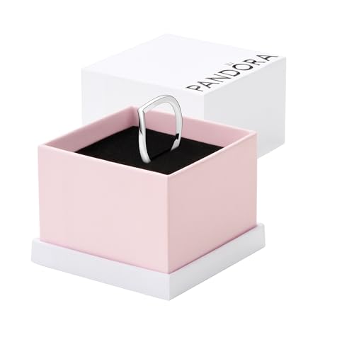 PANDORA Polished Wishbone Chevron Shape Stackable Ring for Women - Gift for Her - with Gift Box - Size 7