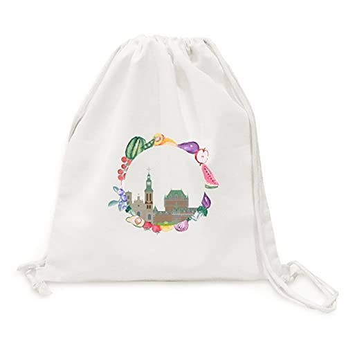 Sac en tissu pliable pour fruits et légumes idéal pour le marché bio du week-end