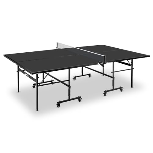 JOOLA Tischtennisplatte Black 13i Indoor Tischtennistisch klappbares Untergestell – Schneller Aufbau-inklusive Netz, schwarz, 274 x 152,5 x 76 cm JOOLA Tischtennisplatte Black 13i Indoor Tischtennistisch klappbares Untergestell – Schneller Aufbau-inklusive Netz, schwarz, 274 x 152,5 x 76 cm