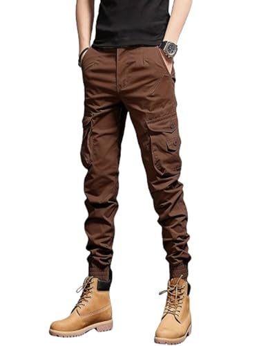 Image of Lymio Cargo for Men | Cotton Cargo Pant | Drawstring Waist Pant (Also Available in Plus Sizes)(09-12)