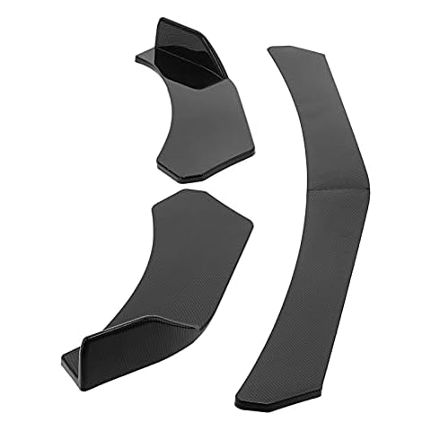 Ejoyous Universal Front Splitter, Black Universal Front Bumper Lip Chin Spoiler Front Bumper Spoiler Lip, Front Spoiler Lip fit for Honda Civic/Accord Cover