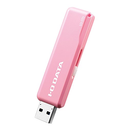 Clé USB 128 Go I-O Data U3-STD128G/P Rose USB 3.0 avec connecteur coulissant