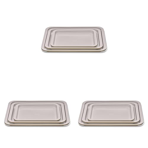 Image of OXO Good Grips Non-Stick Pro Ceramic Coated Metal Bakeware 3-Piece Sheet Pan Set - Biscuit (Pack of 3)