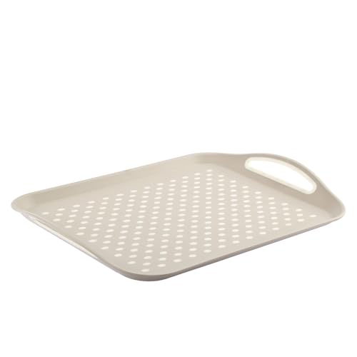 Galicja Molly Plateau de Service de fête rectangulaire en Plastique pour collations, Repas, Biscuits - Grand Plateau rectangulaire en Plastique pour Servir des Aliments et des collations - 45 x 32 x