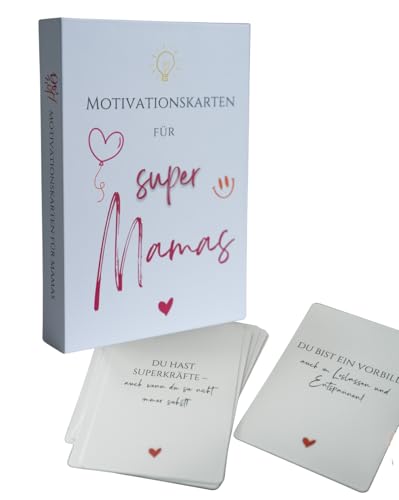 Lilly Braun- Mama Karten Box – 40 liebevolle Motivationskarten für den Mama-Alltag – Geschenk zur Geburt, Schwangerschaft oder Babyparty – Achtsamkeit & Selbstfürsorge für Mamas