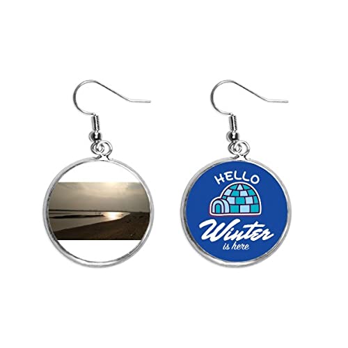 Pendientes de gota atardecer en la playa para lucir en tus noches de verano