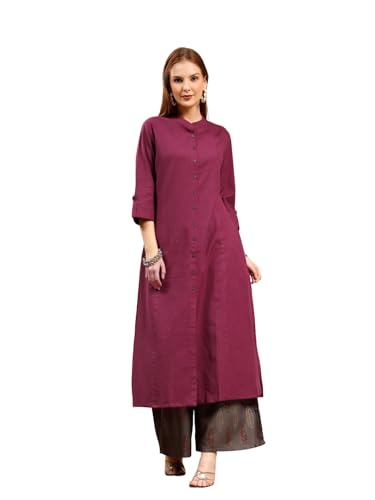 Image of Pistaa's Women's Cotton Solid Readymade Salwar Suit Set