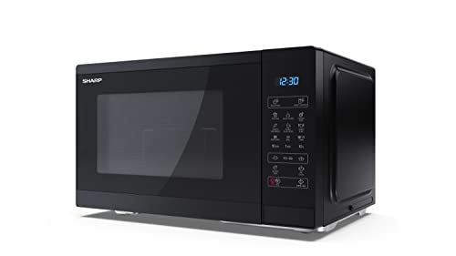 SHARP YC-MG252AU-B 25 Litre 900W Digital Microwave with 1000W Grill, 11 power levels, ECO Mode,...