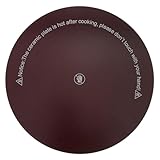 ARTIBETTER Induktionskochfeld Ersatz Glasplatte 8 Zoll Rund Mikrokristallin Hitzebeständig für Induktions und Keramikherde Wärmeleitende Kochplatten Baugruppe Küchenmodernisierung