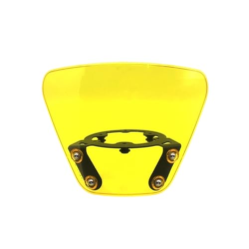Bulle de moto Svartpilen contre le vent et la fatigue du motard pare-brise jaune