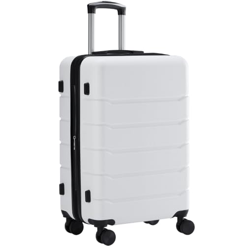 Image of Sweetcrispy 28 Inch Checked Luggage, Suitcase with Spinner Wheels