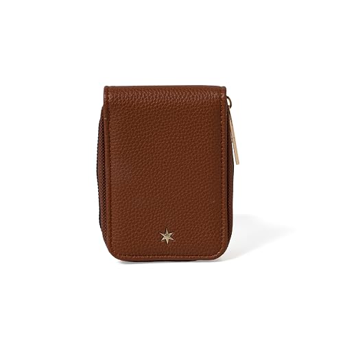 Portefeuille pour cartes et espèces KEDZIE compact en similicuir grainé