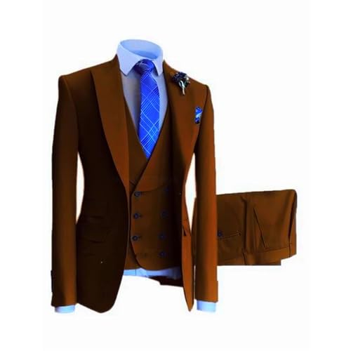 Men Formal Wedding Casual Business Slim Fit Party Prom 3 Pcs Groom Tuxedo4
