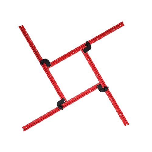 Plantilla de enrutador ajustable, localizador de agujeros para carpintería, guías de enrutador para carpintería, localizador de carpintería de ranura cuadrada y rectangular