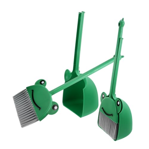 Anneome Mini Broom Dustpan Set for Kids 4pcs Cleaning Tools Pp Pet Material Ideal for Play Housekeeping