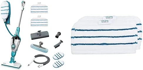 BLACK+DECKER Balai Vapeur avec Nettoyeur à Main et Gant STEAMITT ...