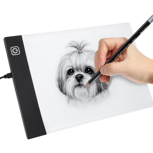 Prancheta de Desenho com Luz LED A4 USB &ndash; Mesa de Luz com 3 N&iacute;veis de Ilumina&ccedil;&atilde;o, Ideal para...