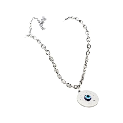 Collier mauvais œil en or ou argent pour homme et femme tendance
