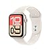 Apple Watch SE 3 GPS + Cellular 44 mm Smartwatch mit Aluminiumgehäuse in Polarstern und Sportarmband in Polarstern (M/L) Fitness‑ und Schlaftracker, Herzfrequenzmesser, Always-On Display, Wasserschutz