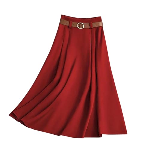 Jupe plissée anti-froissement à taille stretch douce pour un style sans effort