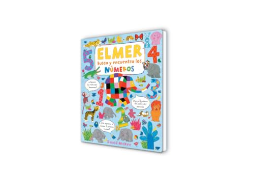 Elmer. Libro De Cartón - Busca Y Encuentra Los Números De Elmer