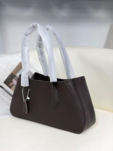 Bolso tote de cuero granulado para mujer miniatura 3