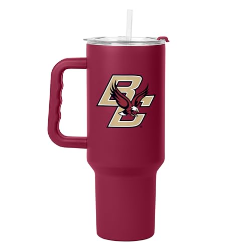 FANMATS NCAA Boston College Eagles Stainless Steel 40 oz Handle Tumbler — 40 Fluid Ounces | Team Color | Straw & Lid Included