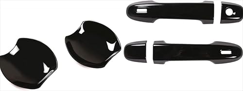 Techlexa 専用設計 ドアハンドル プロテクター ガーニッシュ 外装 パーツ ドアノブの爪キズ防止 アウタードアハンドルカバー ノブ フルカバータイプトヨタ 86 ZN6 / スバル BRZ ZC6 2016-2020専用 アクセサリー FOR BR