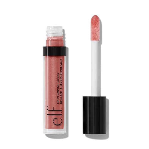 e.l.f. Lip Plumping Gloss, Hochglänzende Schimmernde Farbe, Spendet Feuchtigkeit & Lässt Die Lippen Voller Erscheinen Mit Vitamin E, Vegan & Tierversuchsfrei, Sweet Talker