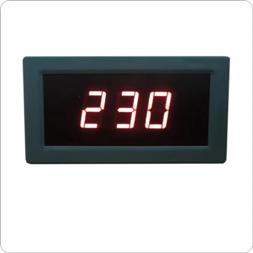 Voltmètre numérique AC 0-500V YB5130B avec écran LED rouge 0.56 pouce à boîtier fermé