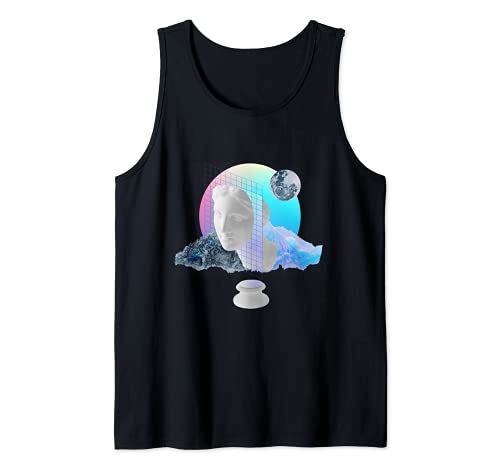 Vaporwave Sculpture Statue 80's 90's Synthwave Retrowave Tank Top