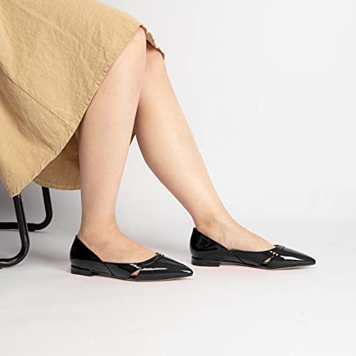 DearOnly Women Low Chunky Block Heel Pointed Toe Slip-on Pumps Office Cute 0.6 Inches Heels2