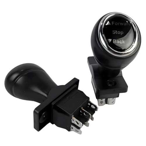 MM TOYS Forward & Backward Gear Type Shift Switch with Knob for Children's Electric Powered Cars- Black