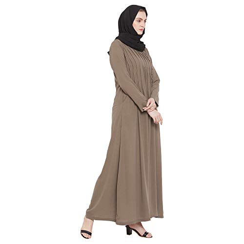 Image of Nabia Nida Matte Fabric Full Length Abaya Dress for Women