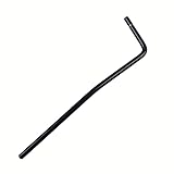 DIAO79NI Braço de tremolo estilo push-in de aço profissional de 6 mm, barra Whammy, braço vibrato para guitarra elétrica estilo Strat, ponte tremolo, preto