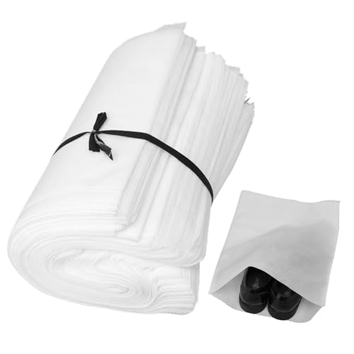 100 Pack Shoe Bags for Travel, 20 x 16 Inch Large Dust Bags for Handbags, Non Woven Travel Shoe Bags for Packing in Suitcase, Drawstring Breathable Shoe Travel Bag, Dust Cover for Storage