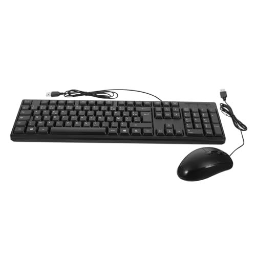 Ensemble clavier filaire et souris contre le bruit en bureau professionnel