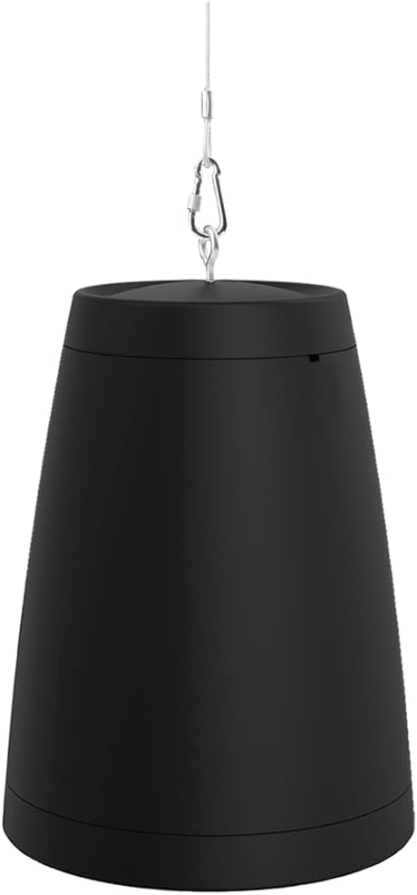 OSD Audio Nero ARC 6 Professional Hanging Pendant Speaker 150W, 6.5" Graphite Cone / 1” Silk Dome Tweeter, for Home or Commercial Applications, Safety Cable Suspension, Hardware Included (Black)
