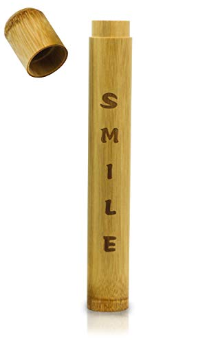 Premium Spazzolino Custodia in Bambù - Perfetto per i viaggi - ambiente amichevole Custodia per il tuo Spazzolino - Custodia da viaggio - Toothbrush Case Bamboo (1 pezzo)
