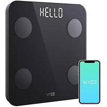 Wyze Scale S, Smart Scale for Body Weight, BMI, Body Fat, Muscle Mass, Digital Bathroom Scale with Bluetooth App Sync, Body Composition Analyzer, Batteries Included, 400lb