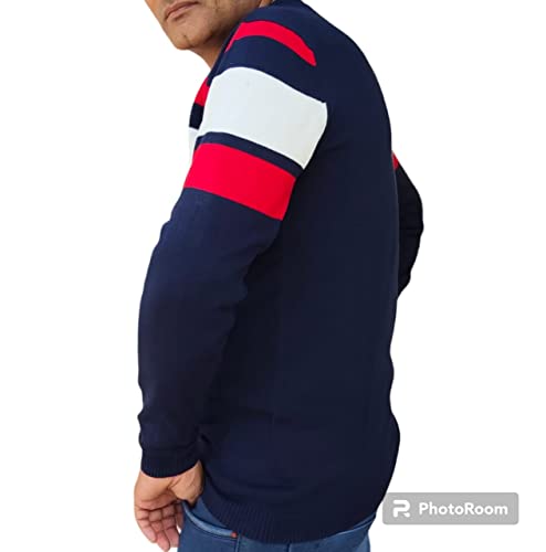 Image of Men's Plain Solid Full Sleeve Slim Fit Cotton T-Shirt -Multicolor