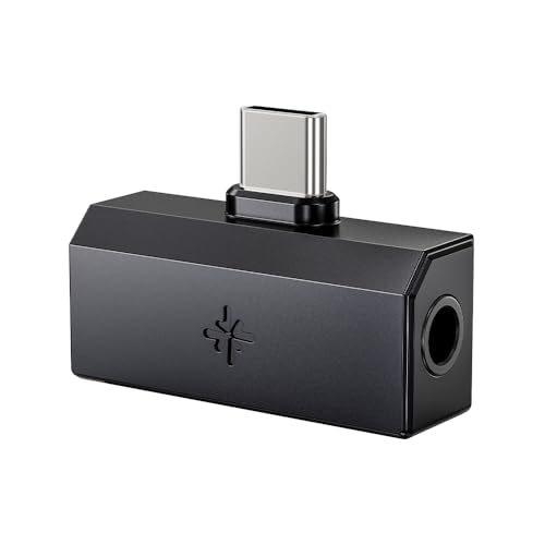 FiiO/Snowsky Tiny Portable DAC & Headphone Amplifier, Hi-Res USB DAC, PEQ Precision Tuning, PCM 384kHz/DSD256 Decoding, Android App/Web Control, 3.5mm + 4.4mm Dual Outputs(Tiny B Black)